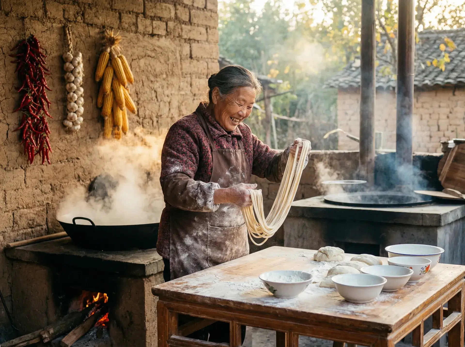 农家大嫂手擀面 - 锦衣之下全集在线观看 乡村美食